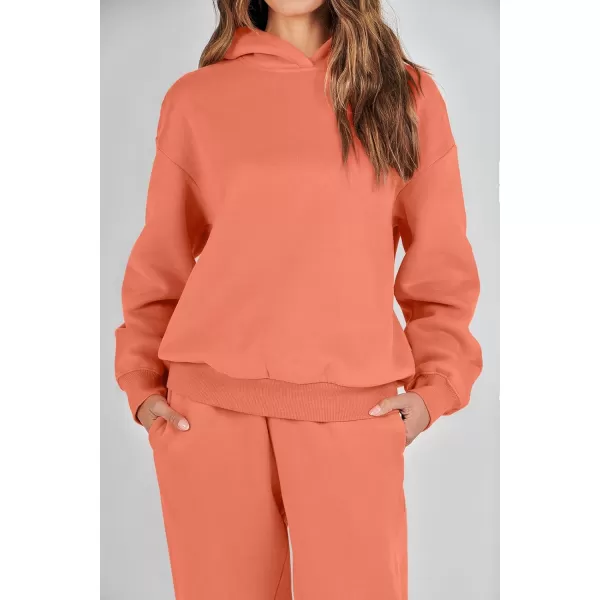 Caracilia Women 2 Piece Outfits Hoodie Sweatshirt Tracksuit Oversized Jogger Sweatpants Lounge Matching Sweatsuit Set