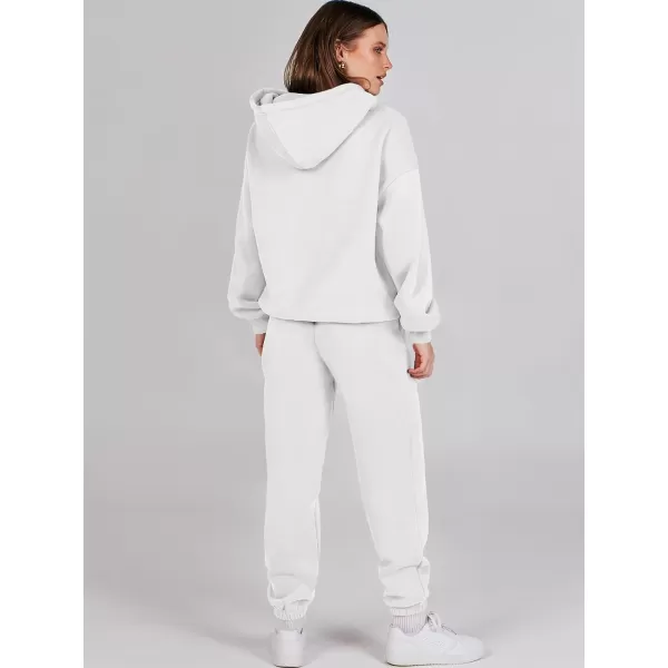 Caracilia Women 2 Piece Outfits Hoodie Sweatshirt Tracksuit Oversized Jogger Sweatpants Lounge Matching Sweatsuit Set