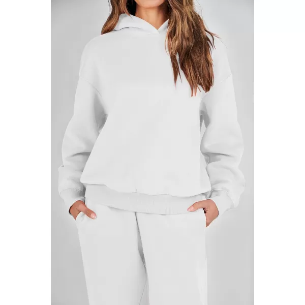 Caracilia Women 2 Piece Outfits Hoodie Sweatshirt Tracksuit Oversized Jogger Sweatpants Lounge Matching Sweatsuit Set