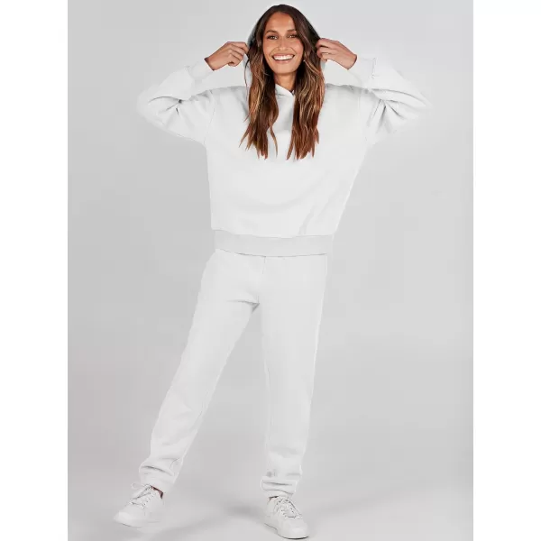 Caracilia Women 2 Piece Outfits Hoodie Sweatshirt Tracksuit Oversized Jogger Sweatpants Lounge Matching Sweatsuit Set