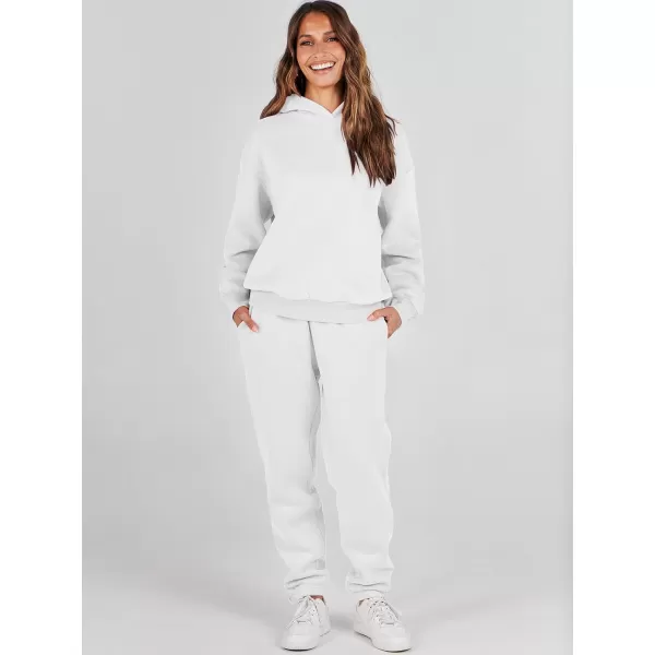 Caracilia Women 2 Piece Outfits Hoodie Sweatshirt Tracksuit Oversized Jogger Sweatpants Lounge Matching Sweatsuit Set