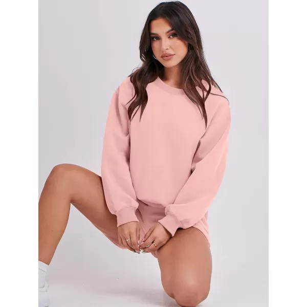 Caracilia Women 2 Piece Outfits Oversized Sweatshirt Shorts Lounge 2023 Fall Fashion Casual Tacksuit Matching Sets