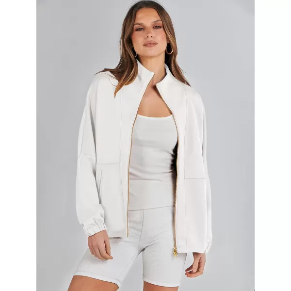 Caracilia Women Oversized Sweatshirt Half Zip Loose fit Long Sleeve Sweater Pullover Top 2023 Fall Casual Jacket Cute Clothes