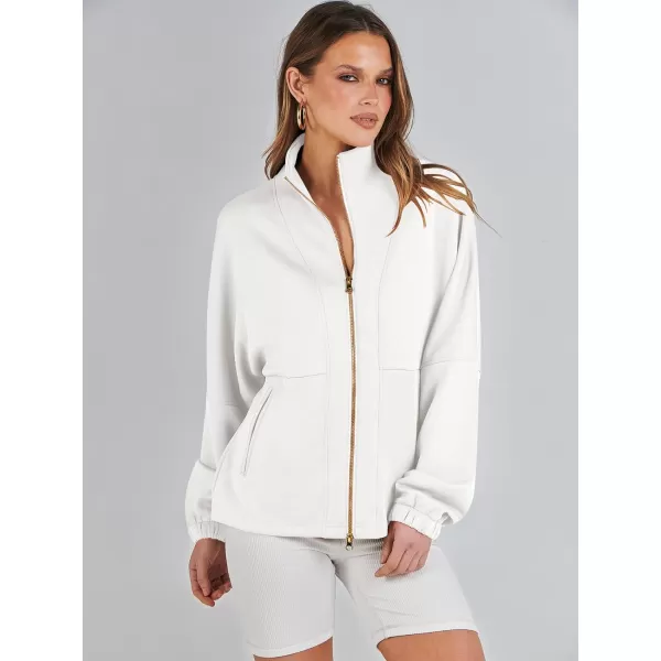 Caracilia Women Oversized Sweatshirt Half Zip Loose fit Long Sleeve Sweater Pullover Top 2023 Fall Casual Jacket Cute Clothes