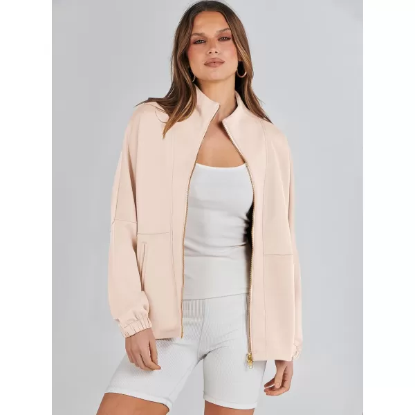 Caracilia Women Oversized Sweatshirt Half Zip Loose fit Long Sleeve Sweater Pullover Top 2023 Fall Casual Jacket Cute Clothes