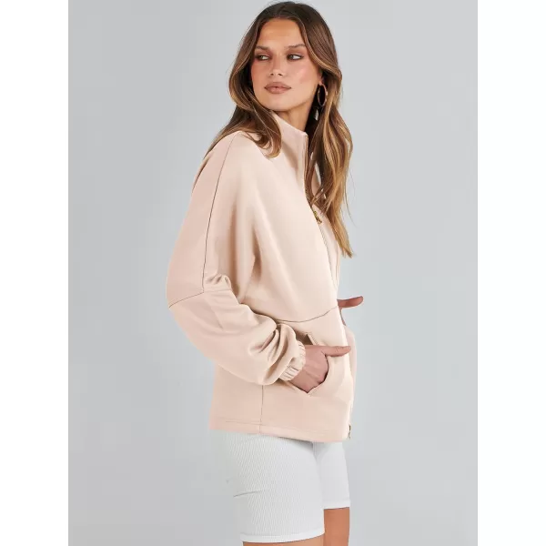 Caracilia Women Oversized Sweatshirt Half Zip Loose fit Long Sleeve Sweater Pullover Top 2023 Fall Casual Jacket Cute Clothes