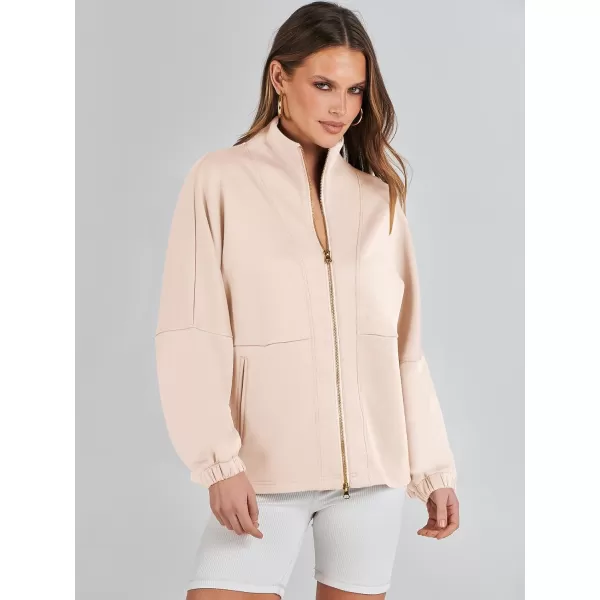 Caracilia Women Oversized Sweatshirt Half Zip Loose fit Long Sleeve Sweater Pullover Top 2023 Fall Casual Jacket Cute Clothes