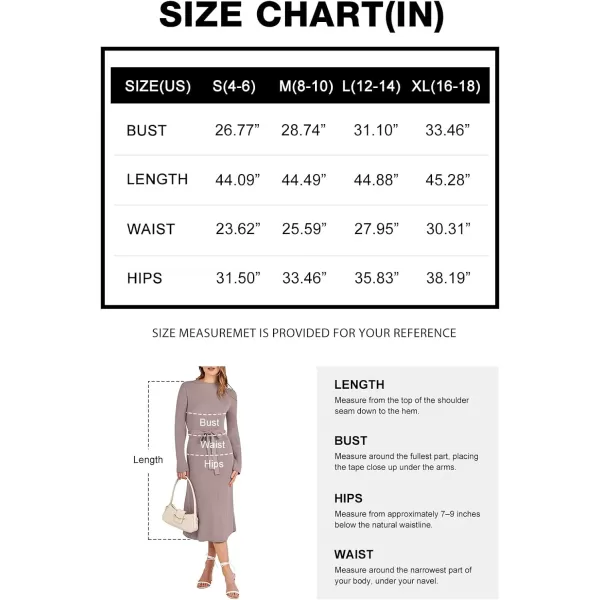 Caracilia Women's Bell Long Sleeve Sweater Dress Turtleneck A Line Bodycon Ribbed Knit Pullover Midi Dresses with Belt