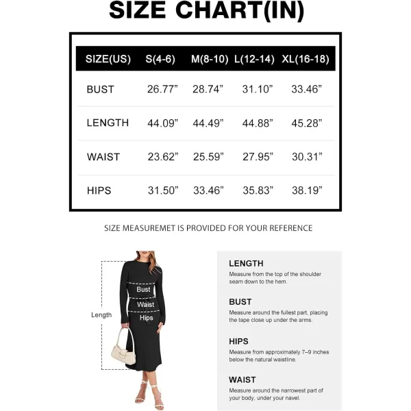 Caracilia Women's Bell Long Sleeve Sweater Dress Turtleneck A Line Bodycon Ribbed Knit Pullover Midi Dresses with Belt
