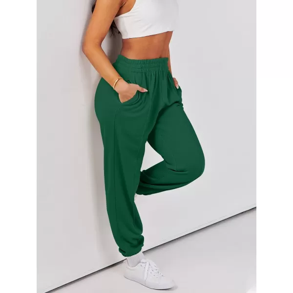 Caracilia Women's Casual Baggy High Waisted Sweatpants Workout Athletic Cinch Bottom Joggers Pants with Pockets