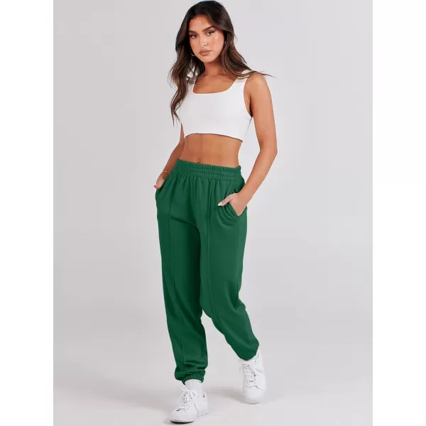 Caracilia Women's Casual Baggy High Waisted Sweatpants Workout Athletic Cinch Bottom Joggers Pants with Pockets