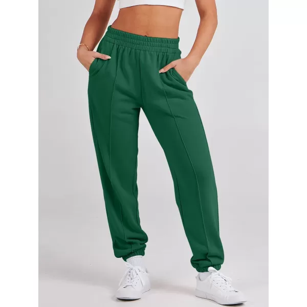 Caracilia Women's Casual Baggy High Waisted Sweatpants Workout Athletic Cinch Bottom Joggers Pants with Pockets