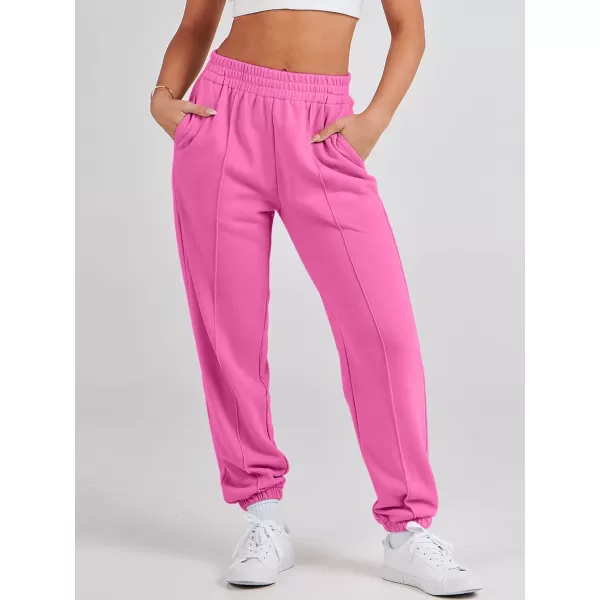 Caracilia Women's Casual Baggy High Waisted Sweatpants Workout Athletic Cinch Bottom Joggers Pants with Pockets