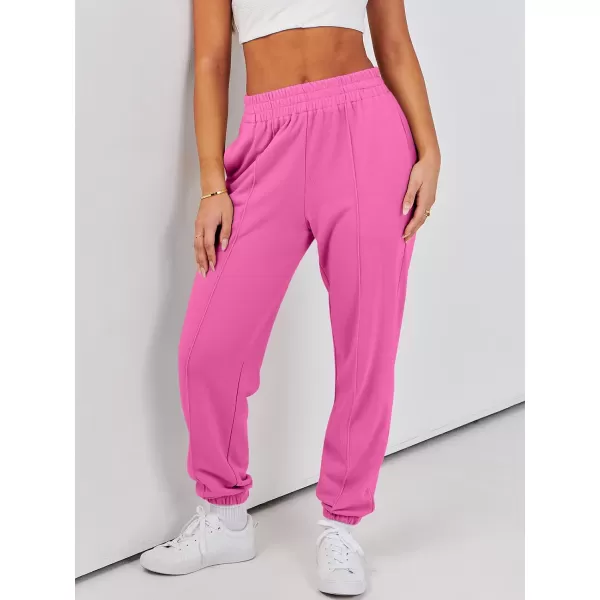 Caracilia Women's Casual Baggy High Waisted Sweatpants Workout Athletic Cinch Bottom Joggers Pants with Pockets