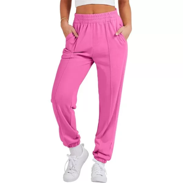 Caracilia Women's Casual Baggy High Waisted Sweatpants Workout Athletic Cinch Bottom Joggers Pants with Pockets