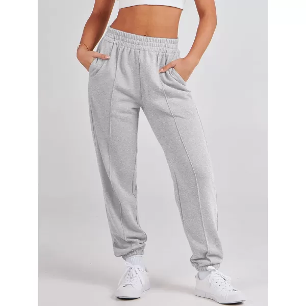 Caracilia Women's Casual Baggy High Waisted Sweatpants Workout Athletic Cinch Bottom Joggers Pants with Pockets
