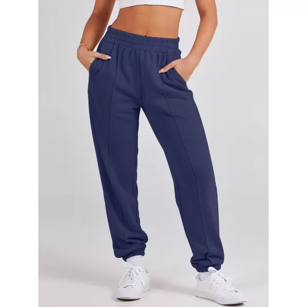 Caracilia Women's Casual Baggy High Waisted Sweatpants Workout Athletic Cinch Bottom Joggers Pants with Pockets