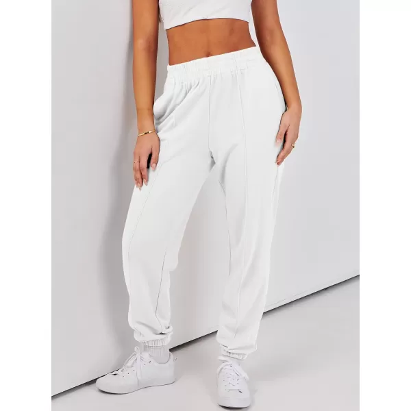 Caracilia Women's Casual Baggy High Waisted Sweatpants Workout Athletic Cinch Bottom Joggers Pants with Pockets
