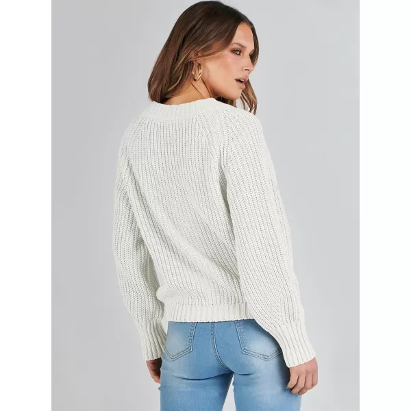 Caracilia Women's Chunky Cardigans Sweaters Open Front Long Sleeve Cute Knit Button Loose Short Cozy Outerwear 2023 Fall Coat