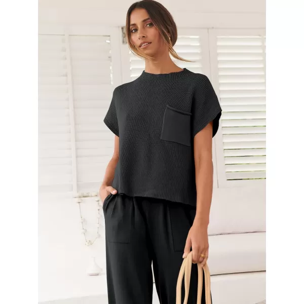 Caracilia Women's Fashion Two Piece Outfits Sweater Sets Cozy Knit Tops &amp; Casual Pants Tracksuit Lounge Sets