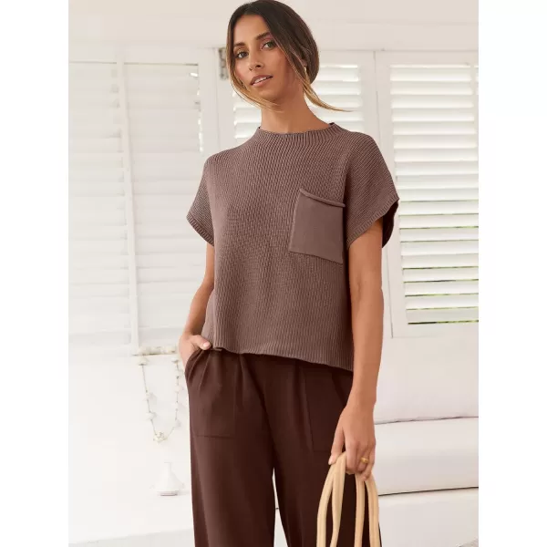 Caracilia Women's Fashion Two Piece Outfits Sweater Sets Cozy Knit Tops &amp; Casual Pants Tracksuit Lounge Sets