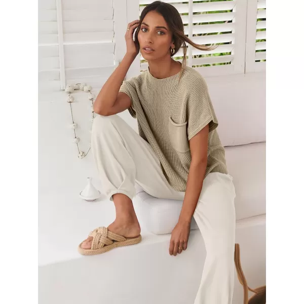 Caracilia Women's Fashion Two Piece Outfits Sweater Sets Cozy Knit Tops &amp; Casual Pants Tracksuit Lounge Sets