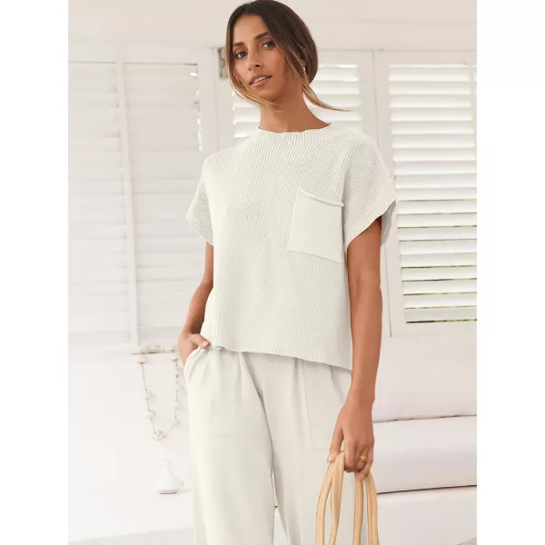 Caracilia Women's Fashion Two Piece Outfits Sweater Sets Cozy Knit Tops &amp; Casual Pants Tracksuit Lounge Sets