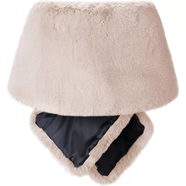 Caracilia Women's Faux Fur Shawl Wraps Stole Cloak Coat Sweater Cape for Evening Party/Bridal/Wedding