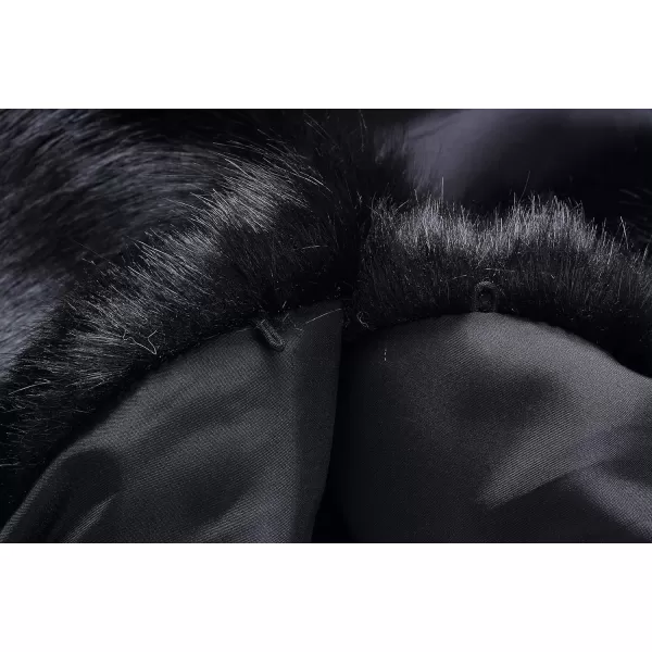 Caracilia Women's Faux Fur Shawl Wraps Stole Cloak Coat Sweater Cape for Evening Party/Bridal/Wedding