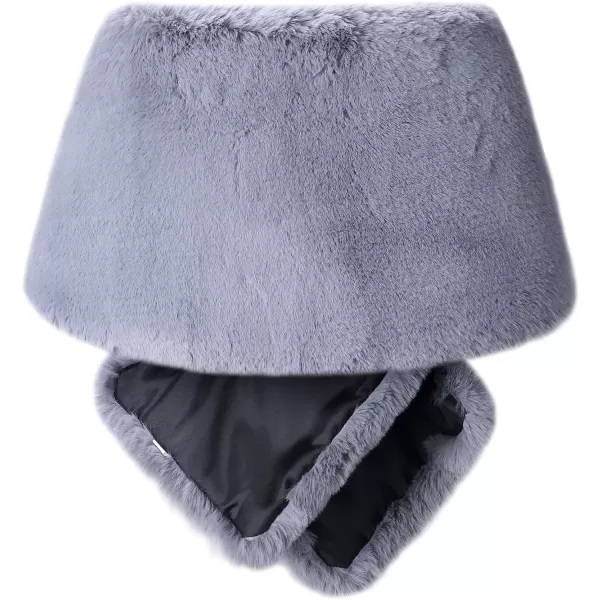 Caracilia Women's Faux Fur Shawl Wraps Stole Cloak Coat Sweater Cape for Evening Party/Bridal/Wedding