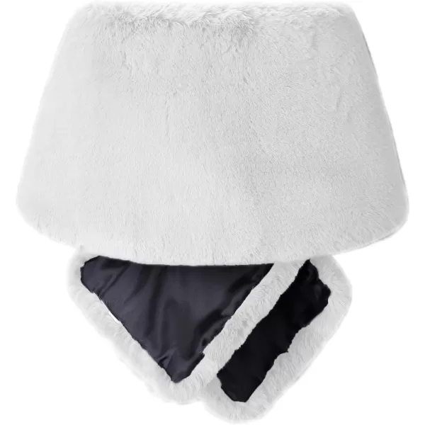Caracilia Women's Faux Fur Shawl Wraps Stole Cloak Coat Sweater Cape for Evening Party/Bridal/Wedding
