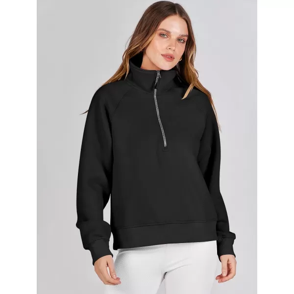 Caracilia Womens Half Zip Cropped Sweatshirts Quarter Zip Up Hoodies 2023 Fall Pullover Top Trendy Clothes Outfits