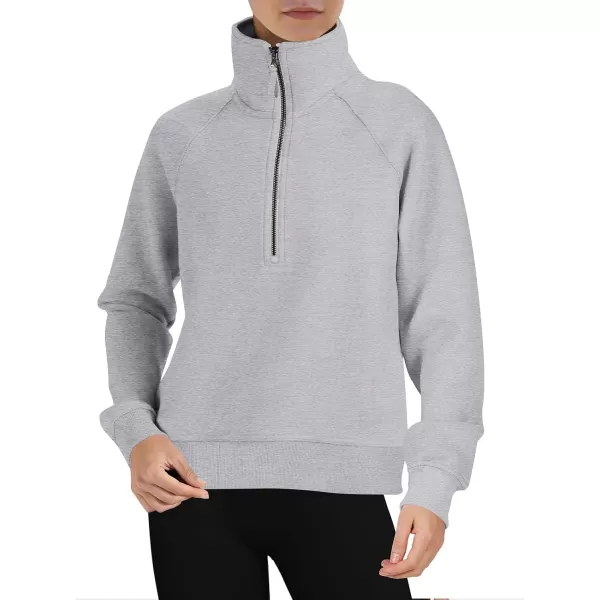 Caracilia Womens Half Zip Cropped Sweatshirts Quarter Zip Up Hoodies 2023 Fall Pullover Top Trendy Clothes Outfits