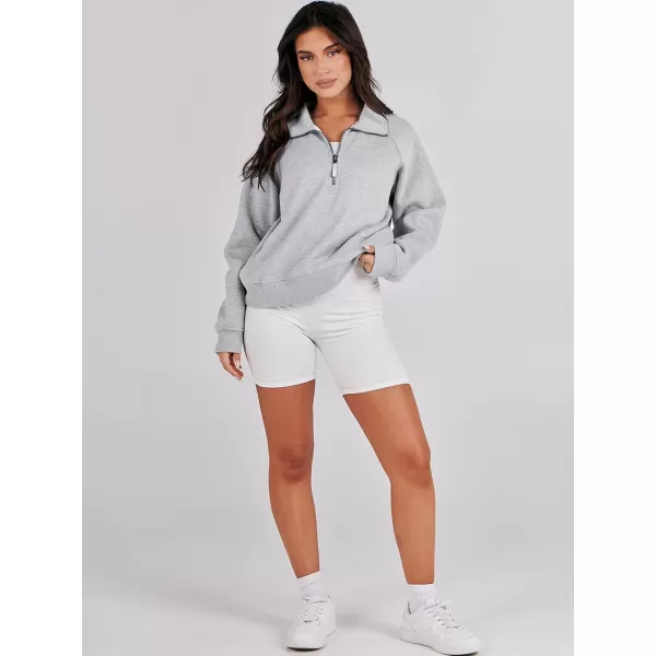 Caracilia Womens Half Zip Cropped Sweatshirts Quarter Zip Up Hoodies 2023 Fall Pullover Top Trendy Clothes Outfits