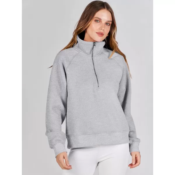 Caracilia Womens Half Zip Cropped Sweatshirts Quarter Zip Up Hoodies 2023 Fall Pullover Top Trendy Clothes Outfits