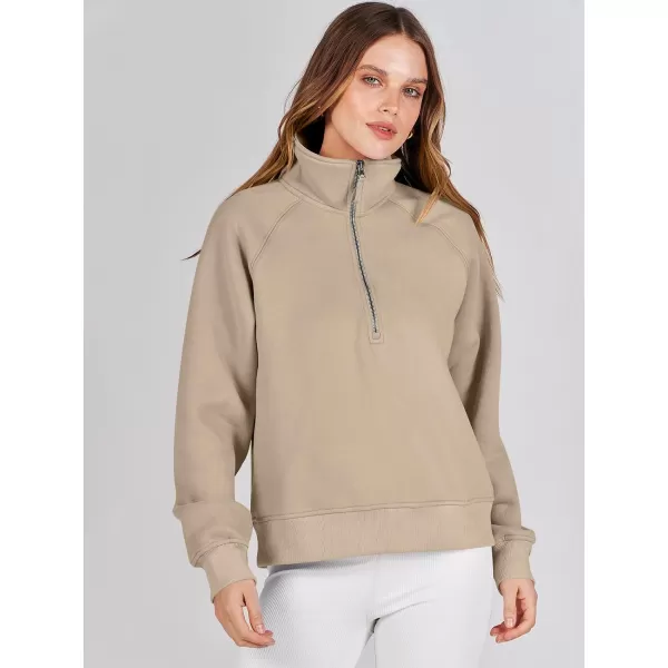 Caracilia Womens Half Zip Cropped Sweatshirts Quarter Zip Up Hoodies 2023 Fall Pullover Top Trendy Clothes Outfits