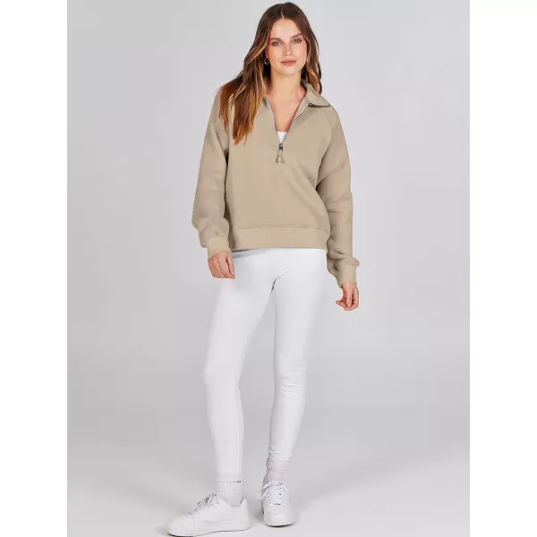Caracilia Womens Half Zip Cropped Sweatshirts Quarter Zip Up Hoodies 2023 Fall Pullover Top Trendy Clothes Outfits