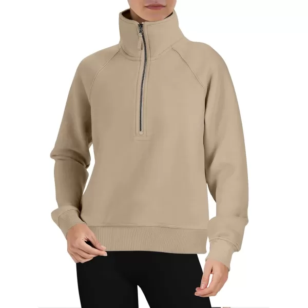 Caracilia Womens Half Zip Cropped Sweatshirts Quarter Zip Up Hoodies 2023 Fall Pullover Top Trendy Clothes Outfits
