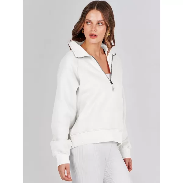 Caracilia Womens Half Zip Cropped Sweatshirts Quarter Zip Up Hoodies 2023 Fall Pullover Top Trendy Clothes Outfits