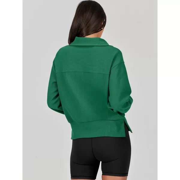 Caracilia Womens Half Zip Pullover Long Sleeve Sweatshirt Cropped Fleece Quarter Hoodie Casual 2023 Y2K Clothes Top