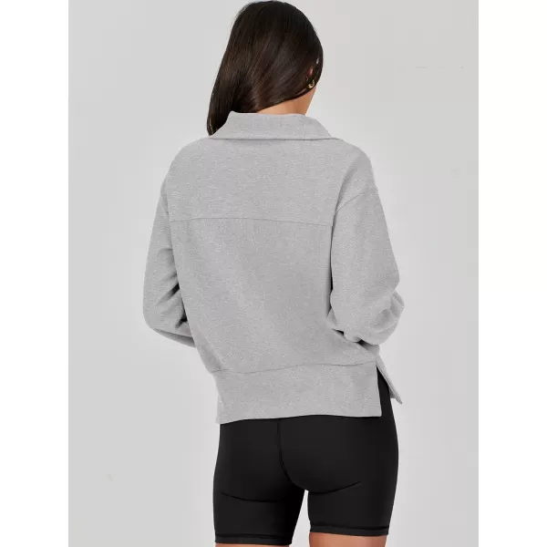 Caracilia Womens Half Zip Pullover Long Sleeve Sweatshirt Cropped Fleece Quarter Hoodie Casual 2023 Y2K Clothes Top