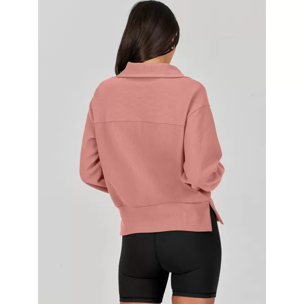 Caracilia Womens Half Zip Pullover Long Sleeve Sweatshirt Cropped Fleece Quarter Hoodie Casual 2023 Y2K Clothes Top