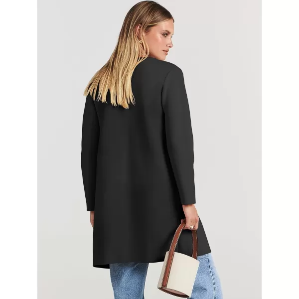 Caracilia Womens Knit Cardigan Sweaters Oversized Open Front Long Sleeve Lapel Casual Jacket 2023 Fall Coat Dressy Coatigan