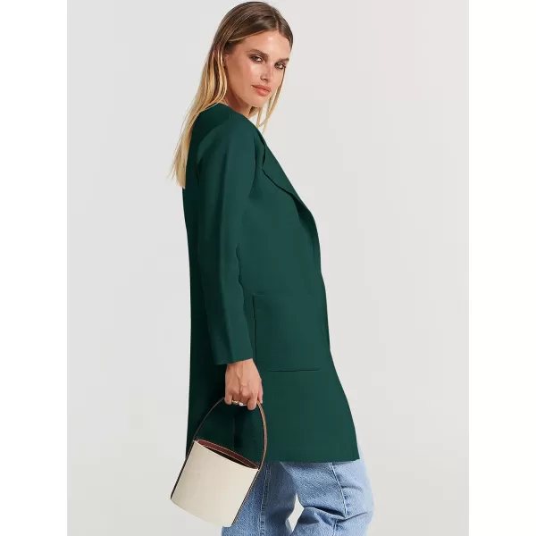 Caracilia Womens Knit Cardigan Sweaters Oversized Open Front Long Sleeve Lapel Casual Jacket 2023 Fall Coat Dressy Coatigan