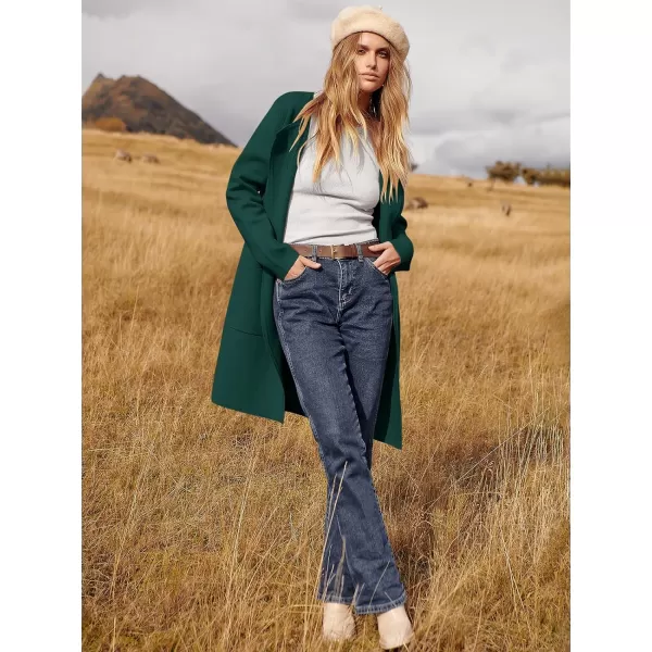 Caracilia Womens Knit Cardigan Sweaters Oversized Open Front Long Sleeve Lapel Casual Jacket 2023 Fall Coat Dressy Coatigan