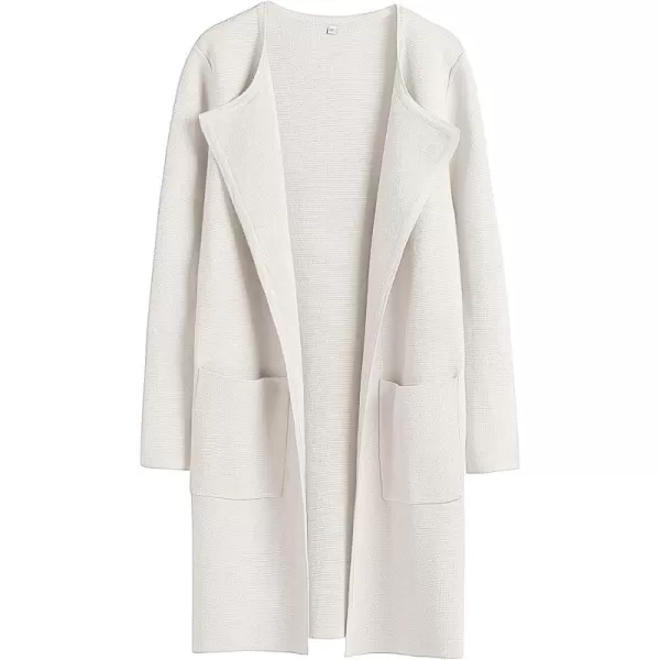 Caracilia Womens Knit Cardigan Sweaters Oversized Open Front Long Sleeve Lapel Casual Jacket 2023 Fall Coat Dressy Coatigan