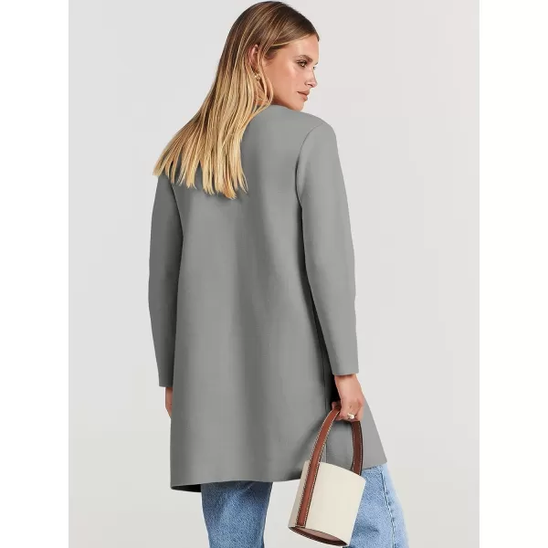 Caracilia Womens Knit Cardigan Sweaters Oversized Open Front Long Sleeve Lapel Casual Jacket 2023 Fall Coat Dressy Coatigan