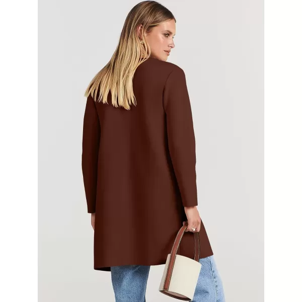 Caracilia Womens Knit Cardigan Sweaters Oversized Open Front Long Sleeve Lapel Casual Jacket 2023 Fall Coat Dressy Coatigan