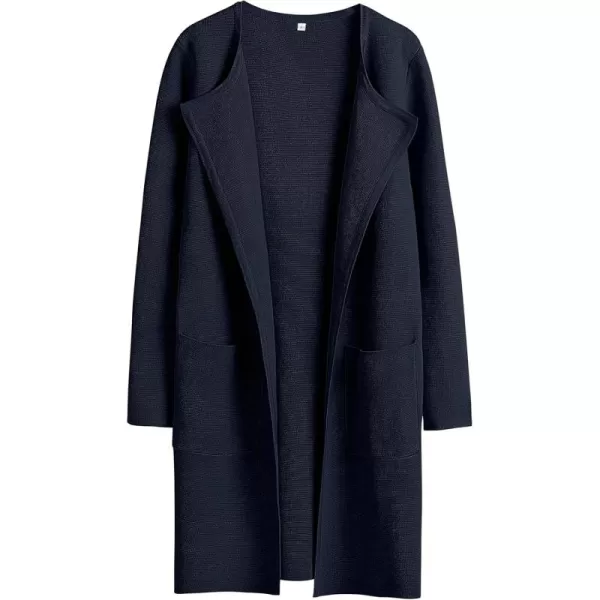 Caracilia Womens Knit Cardigan Sweaters Oversized Open Front Long Sleeve Lapel Casual Jacket 2023 Fall Coat Dressy Coatigan