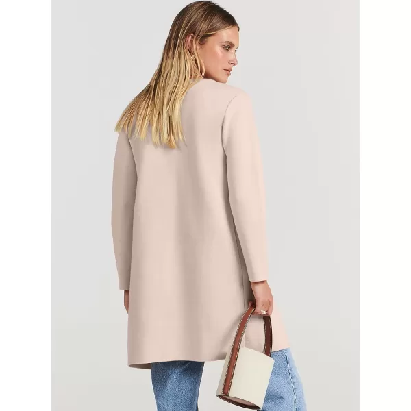 Caracilia Womens Knit Cardigan Sweaters Oversized Open Front Long Sleeve Lapel Casual Jacket 2023 Fall Coat Dressy Coatigan
